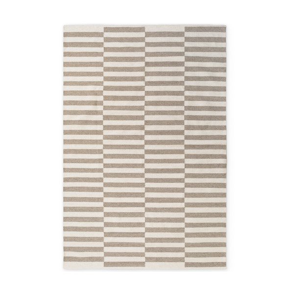 Fehér-szürke kétoldalas-kézi szövésű gyapjú szőnyeg 200x300 cm Vika – Hanse Home