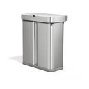 Ezüstszínű acél szelektív-érintésmentes szemetes 34+24 l Dual Sensor – simplehuman