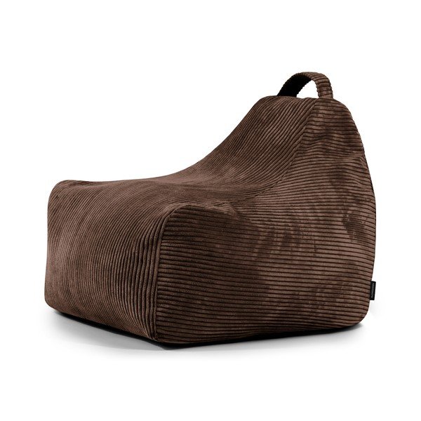 Sötétbarna kordbársony gyerek babzsákfotel Game Amuse – SLOWDOWN