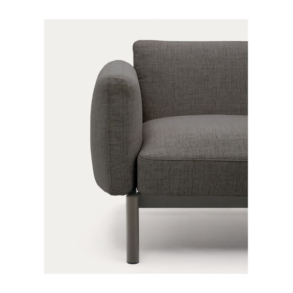 Szürke kárpitozott kerti kanapé Sorells – Kave Home-image-1