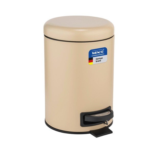 Bézs acél pedálos szemetes 3 l Leman – Wenko-image-3