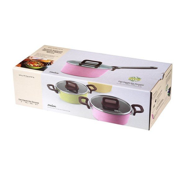 Saucepan kék lábas mártásokhoz fedővel - Kutahya-image-1