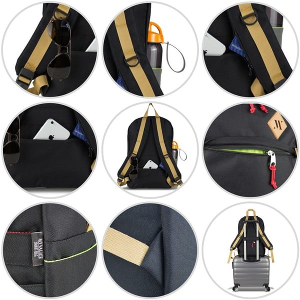 FREEDOM Smart Bag zöld hátizsák USB csatlakozóval - My Valice-image-2