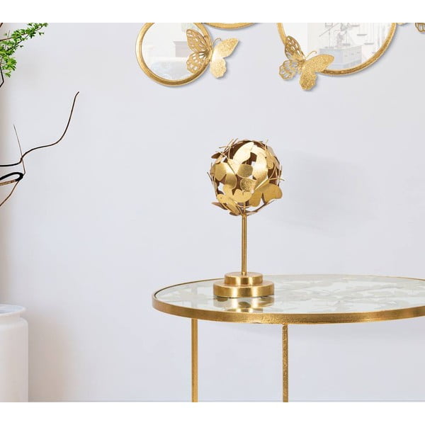 Butterfly fém szobor aranyszínű dekorral - Mauro Ferretti-image-1