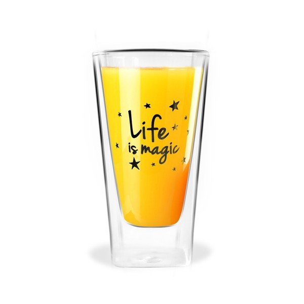 Life Is Magic duplafalú pohár, 300 ml - Vialli Design-image-1