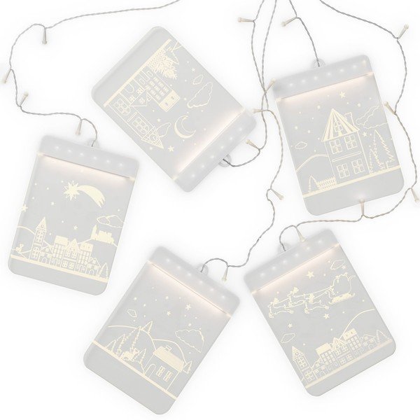 Karácsonyi fényfüzér 150 cm Christmas City - DecoKing-image-1