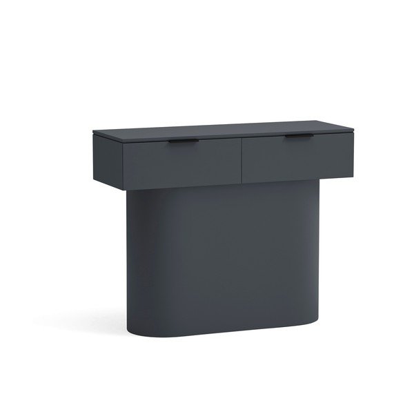 Antracitszürke konzolasztal 36x100 cm Totem – Teulat