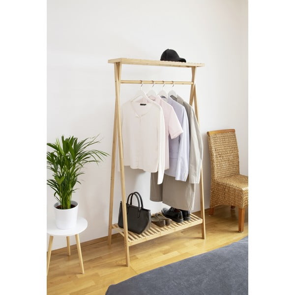Natúr színű bambusz ruhatartó állvány Lanai – Wenko-image-1