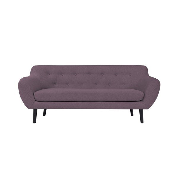 Piemont háromszemélyes lila kanapé - Mazzini Sofas-image-3