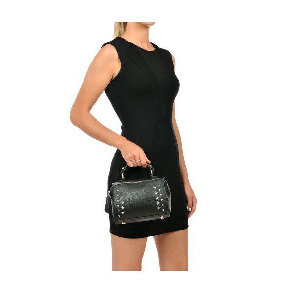 Chiara fekete bőr kézitáska - Mangotti Bags-image-1