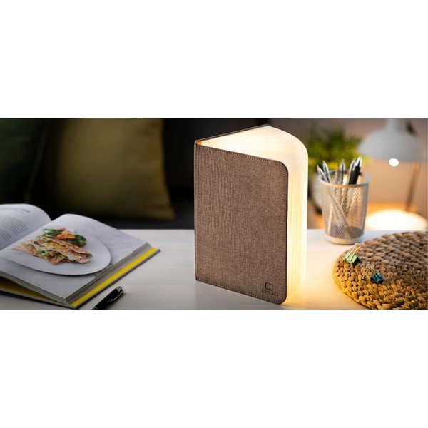 LED asztali lámpa textil búrával (magasság 2,5 cm) – Gingko-image-3