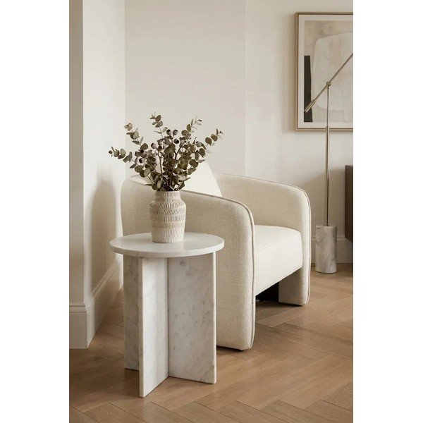 Márvány kerek tárolóasztal ø 40 cm Savio – Premier Housewares-image-4