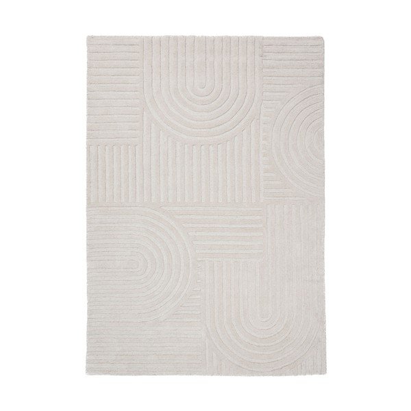 Elefántcsont színű kézi szövésű gyapjú szőnyeg 120x170 cm Zen Garden – Flair Rugs