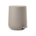 Világosbarna műanyag pedálos szemetes 3 l Nova – Zone