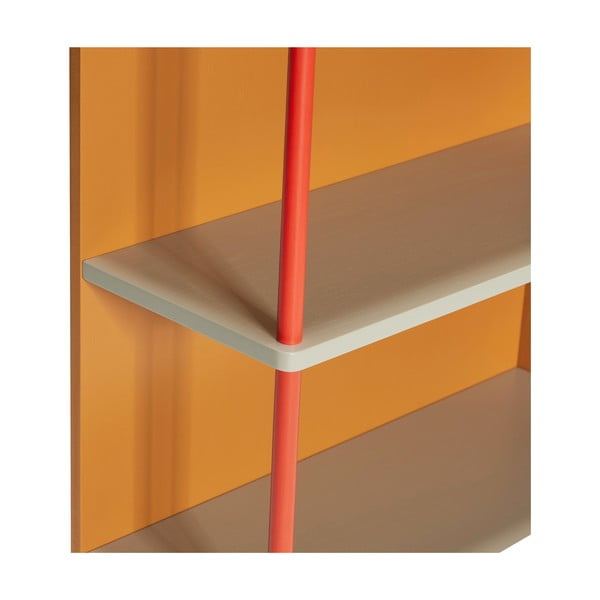 Narancssárga kőrisfa fali könyvespolc 60x109 cm Apollo – Hübsch-image-4