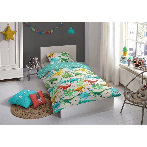Dino pamut gyerek ágyneműhuzat - Good Morning-image-1