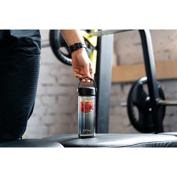 Fekete üveg ivópalack 350 ml Fuori – Vialli Design-image-3