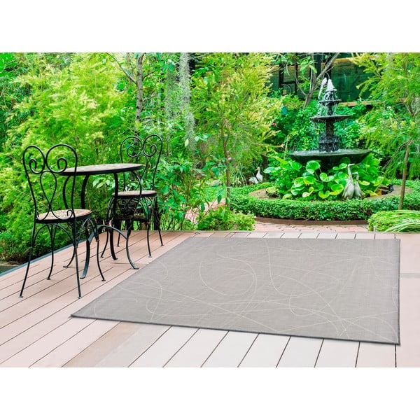 Hibis Line szürke kültéri szőnyeg, 160 x 230 cm - Universal-image-1