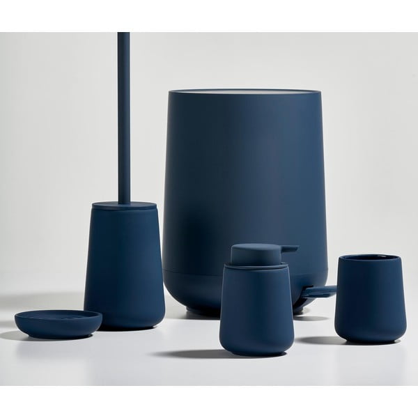 Sötétkék műanyag pedálos szemetes 5 l Nova – Zone-image-1