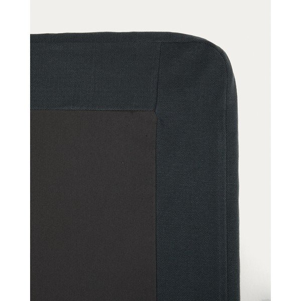 Antracitszürke kárpitozott egyszemélyes ágy 90x200 cm Jaira – Kave Home-image-4