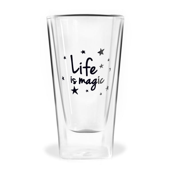 Life Is Magic duplafalú pohár, 300 ml - Vialli Design