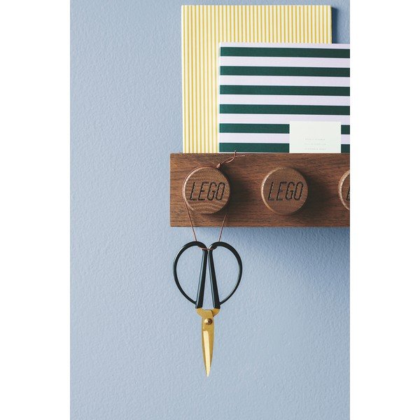 Wood sötét tölgyfa gyerek fali polc - LEGO®-image-3