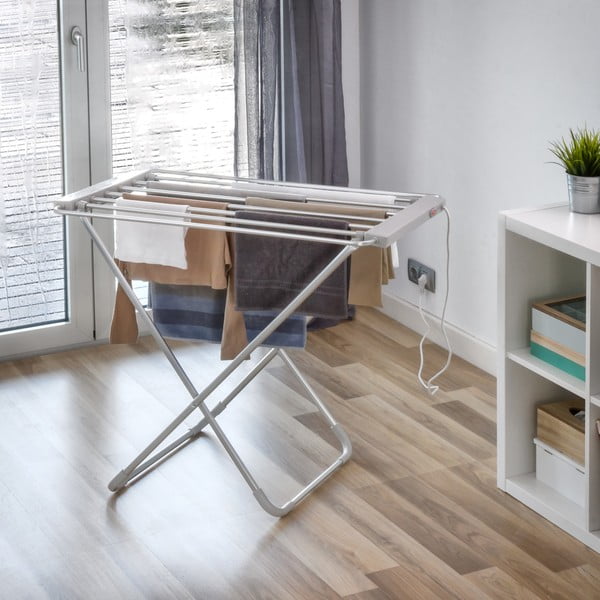 Clotheshorse fehér elektromos ruhaszárító állvány - InnovaGoods-image-3