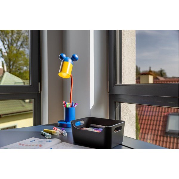 Kék asztali lámpa fém búrával (magasság 50 cm) Mouse – GTV-image-1