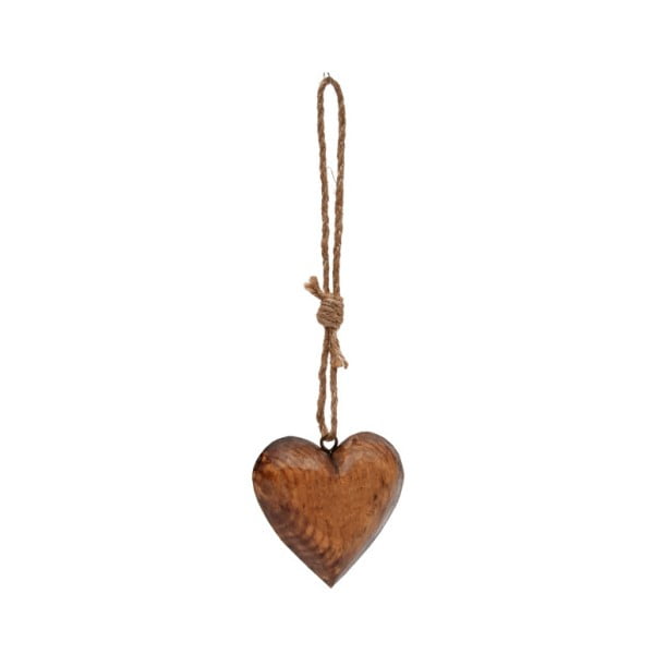 Lógó szív dekoráció, fából - Antic Line