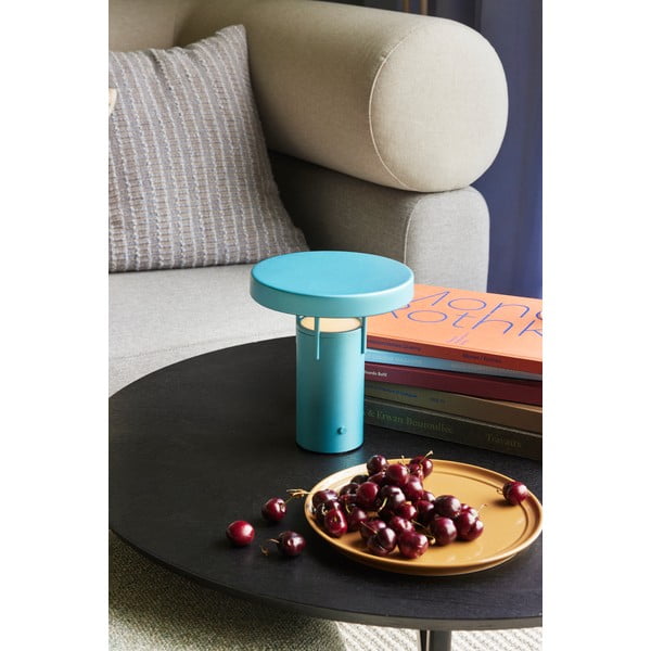 Kék LED dimmelhető asztali lámpa (magasság 20 cm) BringMe – Hübsch-image-1