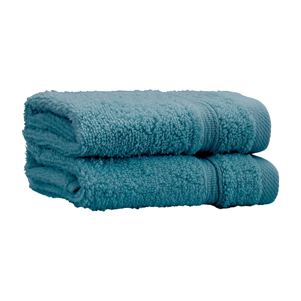 Kékeszöld frottír pamut törölköző szett 2 db-os 30x30 cm Zero Twist  Catherine Lansfield