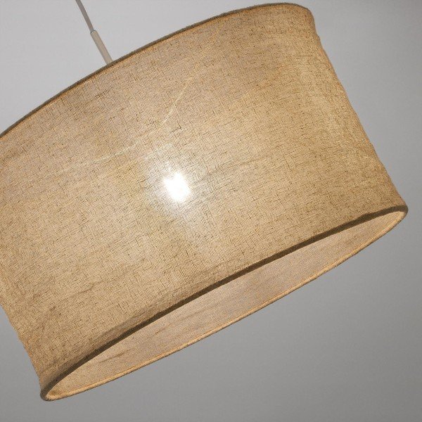 Bézs textil lámpabúra ø 50 cm Mariela – Kave Home-image-1