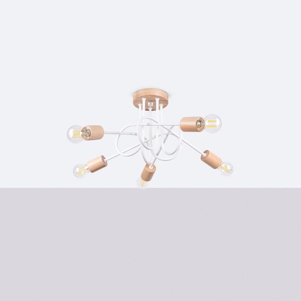 Natúr színű mennyezeti lámpa 15x61 cm Tumber – Sollux-image-2