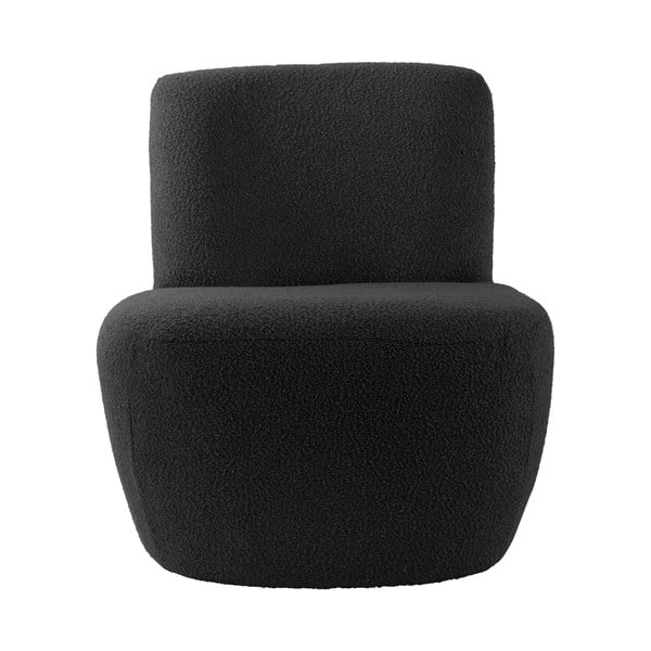 Fekete buklé fotel Ada – Leitmotiv