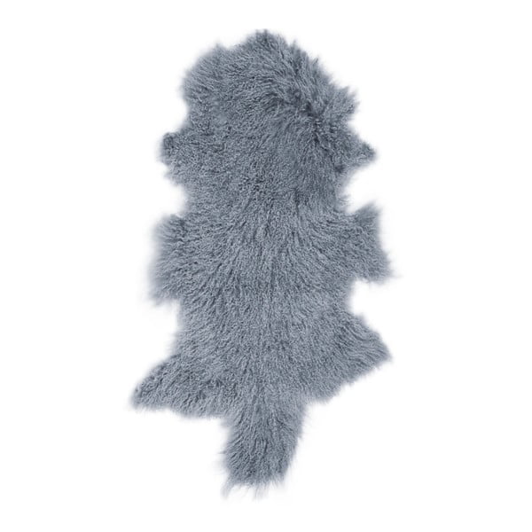 Hyggur sötétkék hosszú szálas birkabőr, 85 x 50 cm - Arctic Fur