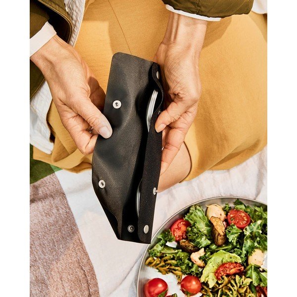 Ezüstszínű rozsdamentes acél étkező villa szett 4 db-os Spork – Black + Blum-image-4