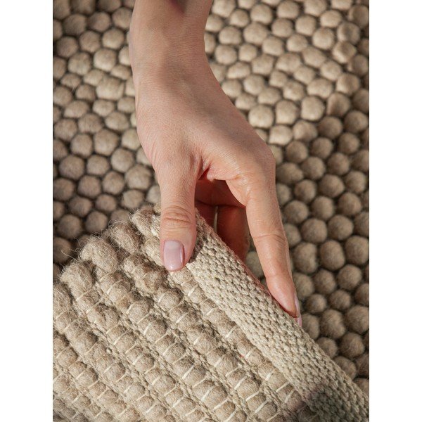 Natúr színű kézi szövésű gyapjú szőnyeg 120x170 cm Richmond Diana – Ted Baker-image-2