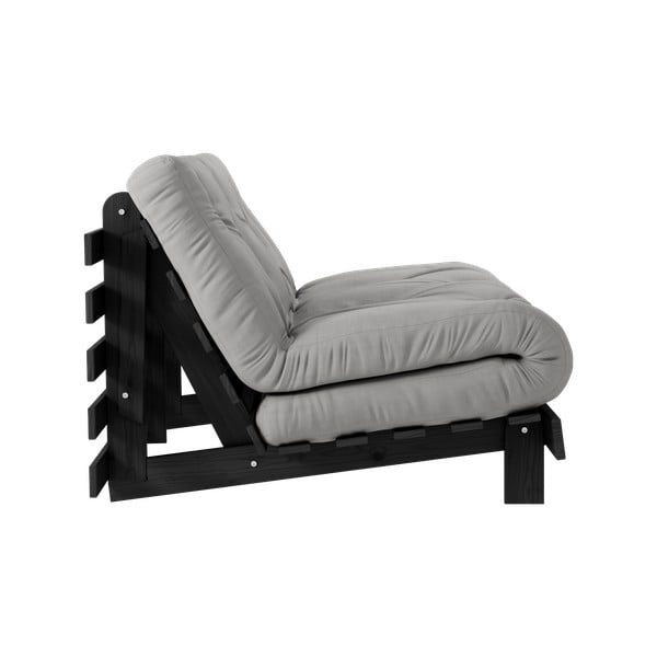 Szürke kinyitható kanapé 140 cm Roots Black Night – Karup Design-image-4