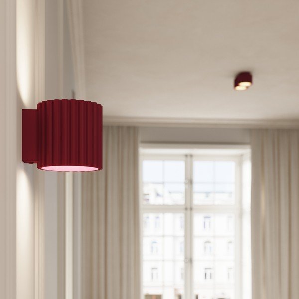 Borvörös fém spotlámpa ø 10 cm Zora – Sollux-image-3