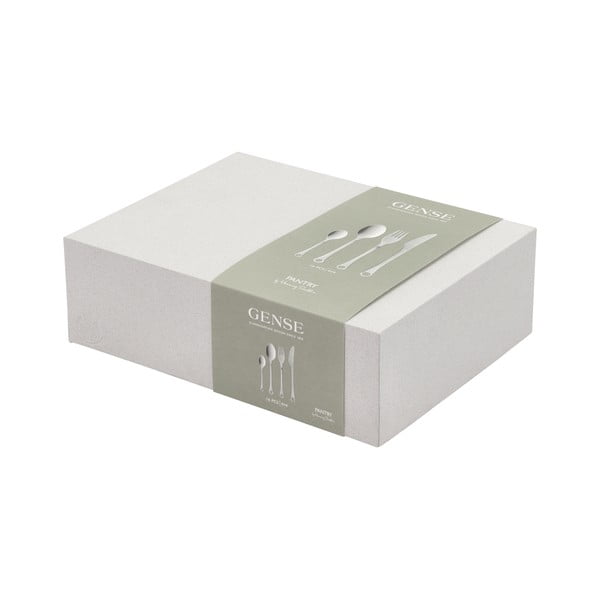 Ezüstszínű rozsdamentes acél evőeszköz készlet 16 db-os Pantry – Gense-image-4