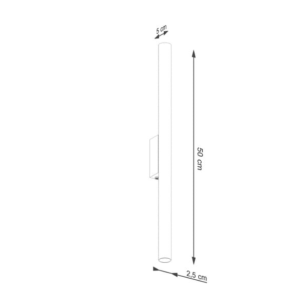 Téglavörös fali lámpa Fideus – Sollux-image-3
