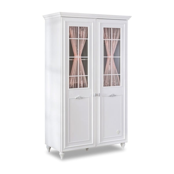 Romantica 2 Door Wardrobe With Window fehér ruhásszekrény