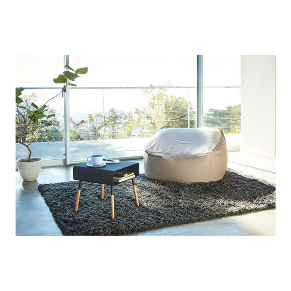 Plain fekete tárolóasztal, magasság 35 cm - YAMAZAKI-image-2