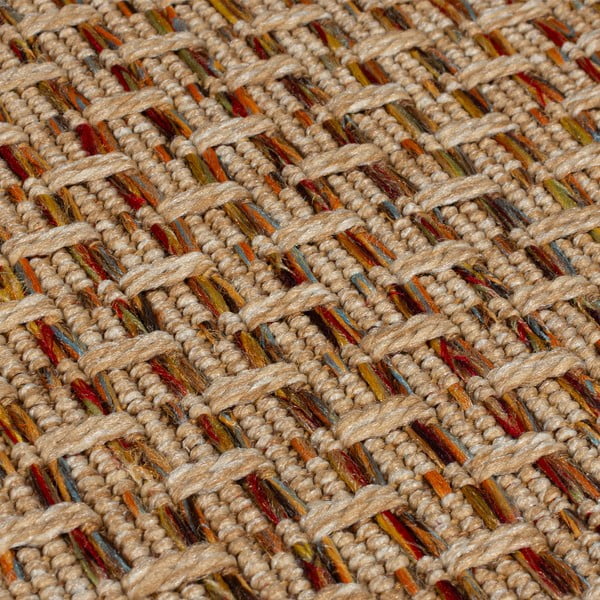 Natúr színű kültéri-beltéri szőnyeg 200x290 cm Nora Diamond – Flair Rugs-image-3