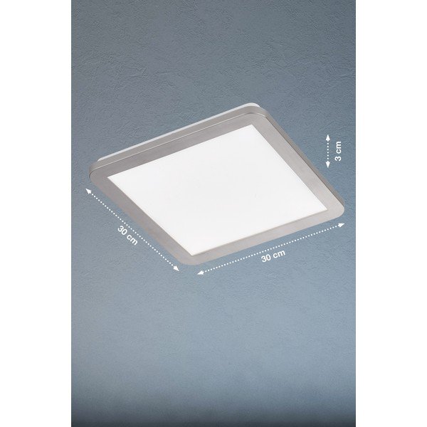 Szürke LED mennyezeti lámpa 30x30 cm Gotland – Fischer & Honsel-image-1