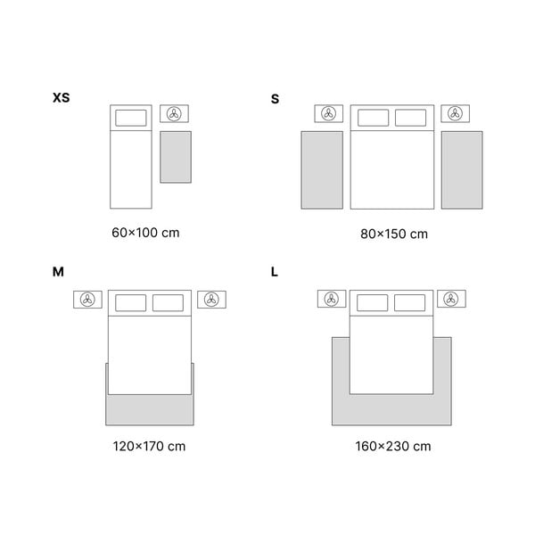 Kék-szürke szőnyeg 230x160 cm - Vitaus-image-3