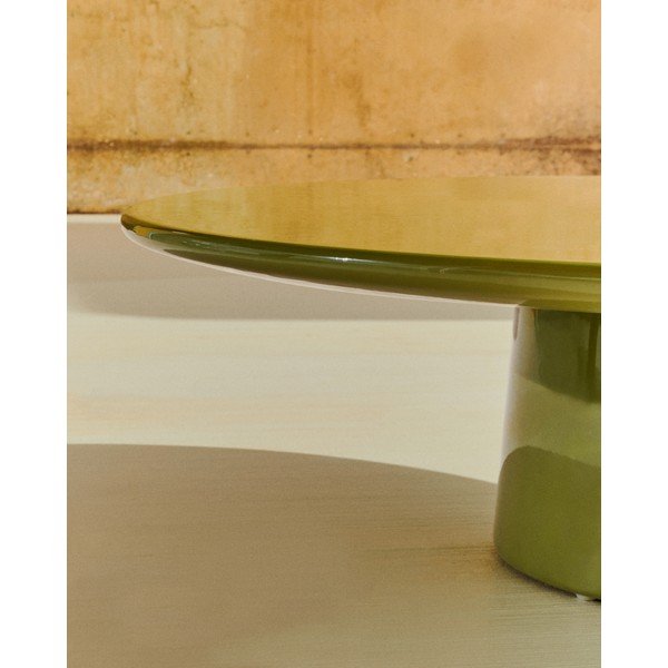 Beton kerek kerti dohányzóasztal ø 110 cm Albanella – Kave Home-image-2