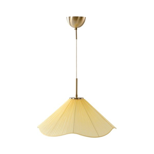 Sárga textil függőlámpa ø 50 cm Lunaria – Jotex