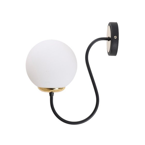 Fekete-fehér fali lámpa ø 15 cm Oslo – Squid Lighting