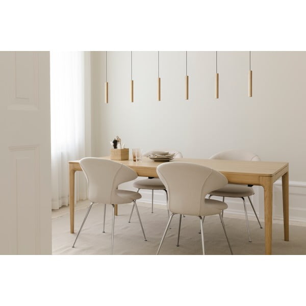 Tölgyfa bővíthető étkezőasztal 90x200 cm Heart'n'Soul – UMAGE-image-1